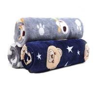 Demigeat Coperta per cani e gatti, soffice e lavabile, per cani di piccola taglia media e gatti, confezione da 3, morbida coperta per la primavera e l'estate, coperta per il trasporto del letto