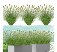 DEMIUKO 10 Pezzi Piante Finte da Esterno 43cm Arbusto Artificiali da Interno Cespuglio all'Aperto Verde Arbusti Esterni Resistenti ai Raggi UV per Casa Giardino Vaso di Fiori Decorazione