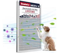 Demiwise Filtro dell'aria elettrostatico a vita, 14 x 24 x 1, MERV 8, filtro per forno AC/HVAC in alluminio lavabile, filtro dell'aria permanente riutilizzabile, facile da pulire, casa e ufficio più