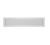 DEMLOU - Griglia di Ventilazione Lineare 60x9 cm Rettangolare in Alluminio Perforato Bianco RAL9016 - Diffusore Aria Calda Interno/Esterno con Rete Protettiva Verniciata a Polvere.