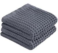 DEMMEX Asciugamani a nido d'ape, ultra morbidi, 100% cotone biologico turco, grandi, 50,8 x 76,2 cm, lussuosi asciugamani per bagno e cucina, per ospiti, leggeri e ad asciugatura rapida, certificato