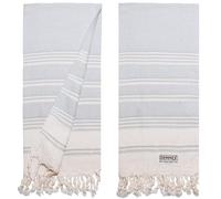 DEMMEX Asciugamani turchi biologici per bagno - 100% cotone turco certificato Oeko-TEX, asciugatura rapida, asciugamani leggeri da cucina e da viaggio, tessuto diamante, grande, 45,7 x 91,7 cm, set da