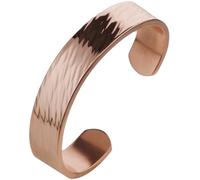 DEMMEX Bracciale in rame massiccio spesso 3 mm, per uomini e donne, 100% puro rame, grezzo, non rivestito, calibro pesante, più spesso del suo genere, fatto a mano in Turchia