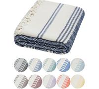 DEMMEX 100% cotone biologico certificato e tintura organica prelavata XL Diamond Weave asciugamano turco Peshtemal coperta per bagno, spiaggia, piscina, spa, palestra, 180x90cm