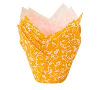 Demmler Pirottini per muffin tulipani, a tulipani, colore: Classico mango, dimensioni: 5 x 5 x 9 cm, 24 pezzi, made in Germany