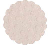 Demmler Sottobicchieri in vetro - Carta assorbente filigrana - rotondo - Colore: camoscio - 500 pezzi - Made in Germany