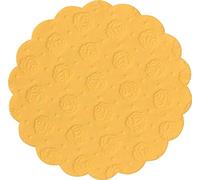 Demmler Sottobicchieri in vetro - Carta assorbente filigrana - rotondo - Colore: giallo - 500 pezzi - Made in Germany