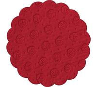 Demmler Sottobicchieri in vetro - Carta assorbente filigrana - rotondo - Colore: rosso - 500 pezzi - Made in Germany