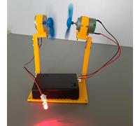 Demo di scienze energetiche rinnovabili con luce LED | Assemblaggio fai da te, per l'apprendimento dello stelo, principio dell'energia eolica, dimostrazione della luce LED