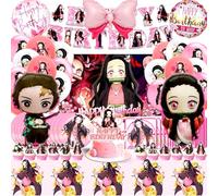 Demo Slaye Compleanno, Palloncini Demo Slaye, Kit Compleanno Anime, Piatti Anime Compleanno, Sfondo Anime Compleanno, Deco Torta Anime Compleanno, Addobbi Anime Compleanno, Anime Compleanno Kit Party