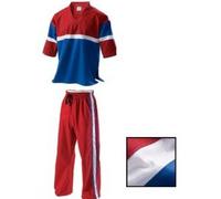 Demo Squadra Freestyle Uniforme Rosso Arti Marziali Abiti Gi Adulti Bambini