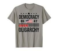 Democracy Over Oligarchy No Oligarchs Flag Fight Oligarchy Maglietta