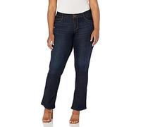 Democracy Womens Plus Size Ab Solution Itty Bitty Boot Jeans, Indigo, 16 US