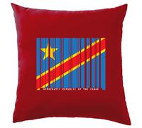Democratica Repubblica Del The Congo Codice a Barre Stile Bandiera - Cuscino -