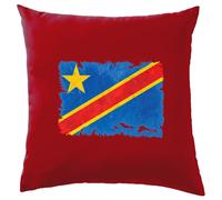 Democratica Repubblica Del The Congo Grunge Stile Bandiera - Cuscino - Drotc