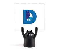 Democratici USA Singolo Joseph Donkey Brief Memo Holder Cartoon Gatto Nero Stand Decorazione