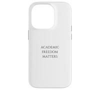 Democrazia Libertà Accademica University College Ivy League Custodia per iPhone 14 Pro