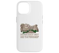 democrazia non dittatura monumento americano Monte Rushmore Custodia per iPhone 14