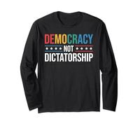 Democrazia non dittatura Promozione della democrazia politica Maglia a Manica