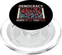 Democrazia TShirt Resistenza Protesta Politica Democrazia PopSockets PopGrip per MagSafe