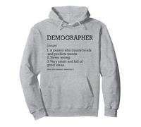 Demografo Definizione di lavoro Demografia divertente personalizzata Felpa con Cappuccio