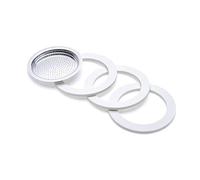 DEMOLLI 3 GUARNIZIONI E 1 Filtro per CAFFETTIERA Mezza Tazza