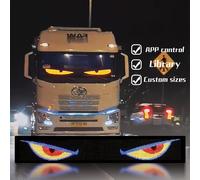 Demon Eyes Bluetooth App Controllo LED Segnale per auto Animazione Pannello pixel a matrice LED Pannello LED programmabile fai-da-te Luce display flessibile
