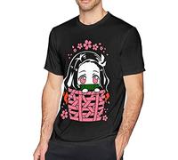Demon Kimetsu no Yaiba - Maglietta da uomo, a maniche corte, classica, taglia grande, colore: Nero, Colore 12, M