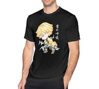 Demon Kimetsu no Yaiba - Maglietta da uomo, a maniche corte, classica, taglia grande, colore: Nero, Colore 19, XXL