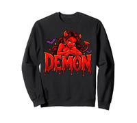 Demon She Devil Halloween Couple Matching Felpa