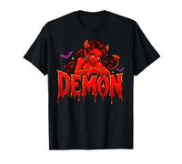 Demon She Devil Halloween Couple Matching Maglietta