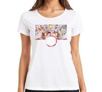 Demon Slayer Kimetsu no Yaiba anime muzan demone cosplay regalo donna maglietta, bianco, L