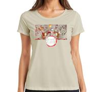 Demon Slayer Kimetsu no Yaiba anime muzan demone cosplay regalo donna maglietta, naturale, L