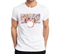 Demon Slayer Kimetsu no Yaiba anime muzan demone cosplay regalo uomo maglietta, bianco, XXL