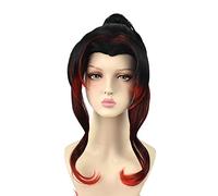 Demon Slayer Kimetsu No Yaiba Kokushibou Michikatsu Tsugikuni Parrucca Yoriichi Costume Cosplay Parrucche resistenti al calore con coda di cavallo KUPY601