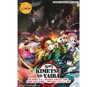 Demon Slayer: Kimetsu no Yaiba Stagione 1-4 Serie Completa DVD (Inglese Dub)