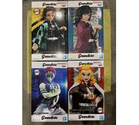 Demon Slayer: Kimetsu no Yaiba Tanjiro, Giyu, Rengoku & Akaza Grandista set di 4