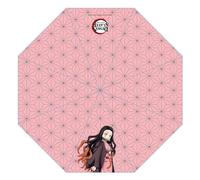 SAKAMI - Demon Slayer - Nezuko - Ombrello, ombrello, ombrello/parasol, pieghevole, pieghevole, pieghevole e tascabile, originale e con licenza