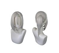 Demon Slayer Kimetsu No Yaiba Uzui Tengen Argento sintetico Cosplay resistente al calore Capelli sintetici + Cappellino parrucca gratuito (Senza copricapo) A