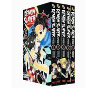 DEMON SLAYER: Kimetsu no Yaiba Vol-1-5 Books Set di raccolta di libri