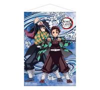 Demon Slayer: Kimetsu no Yaiba Wallscroll Tanjiro Kamado and Giyu Tomioka Wat...