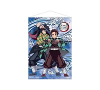 Demon Slayer: Kimetsu No Yaiba Wallscroll Tanjiro Kamado E Giyu Tomioka Water Br