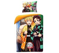 Demon Slayer Mugen Treno Singolo Set da Letto Reversibile 100% Cotone Ue Bambini