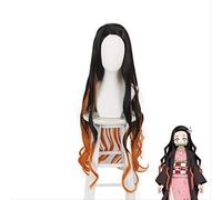 DEMON SLAYER Nezuko Kamado cosplay parrucche Kimetsu no yaiba resistenti al calore costume da costume parrucche + tappo parrucca gratis