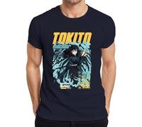 Demon Slayer Tokito Muichiro Mist Hashira Spada Regalo T-Shirt da Uomo, blu navy, M
