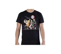 Demon Slayer - Tshirt "group" Man Ss Black - Basic Large