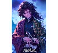 Demon TJR Slayer Notebook: 120 Lined Paper Book for Writing, Perfect Present for Anime Fans, Notebook Diary 6 X 9 Inches