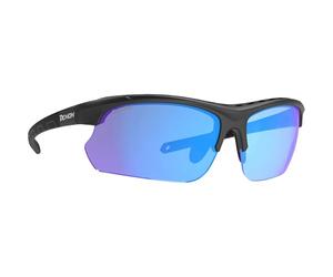Demon Unisex Infinite Optic 2 Dpol Sportbrille, nero opaco multi blu mirror, OneSize
