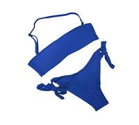 DEMONA Intimo Costume CD da Bagno Mare Piscina Donna Ragazza Fascia Bikini Brasiliana Spallina Removibile Estate Offerta Vari Colori (CD-2 Blu, 48)