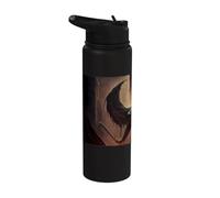 Demone ardente e cupo con il fuoco Stainless Steel Insulated Water Bottle